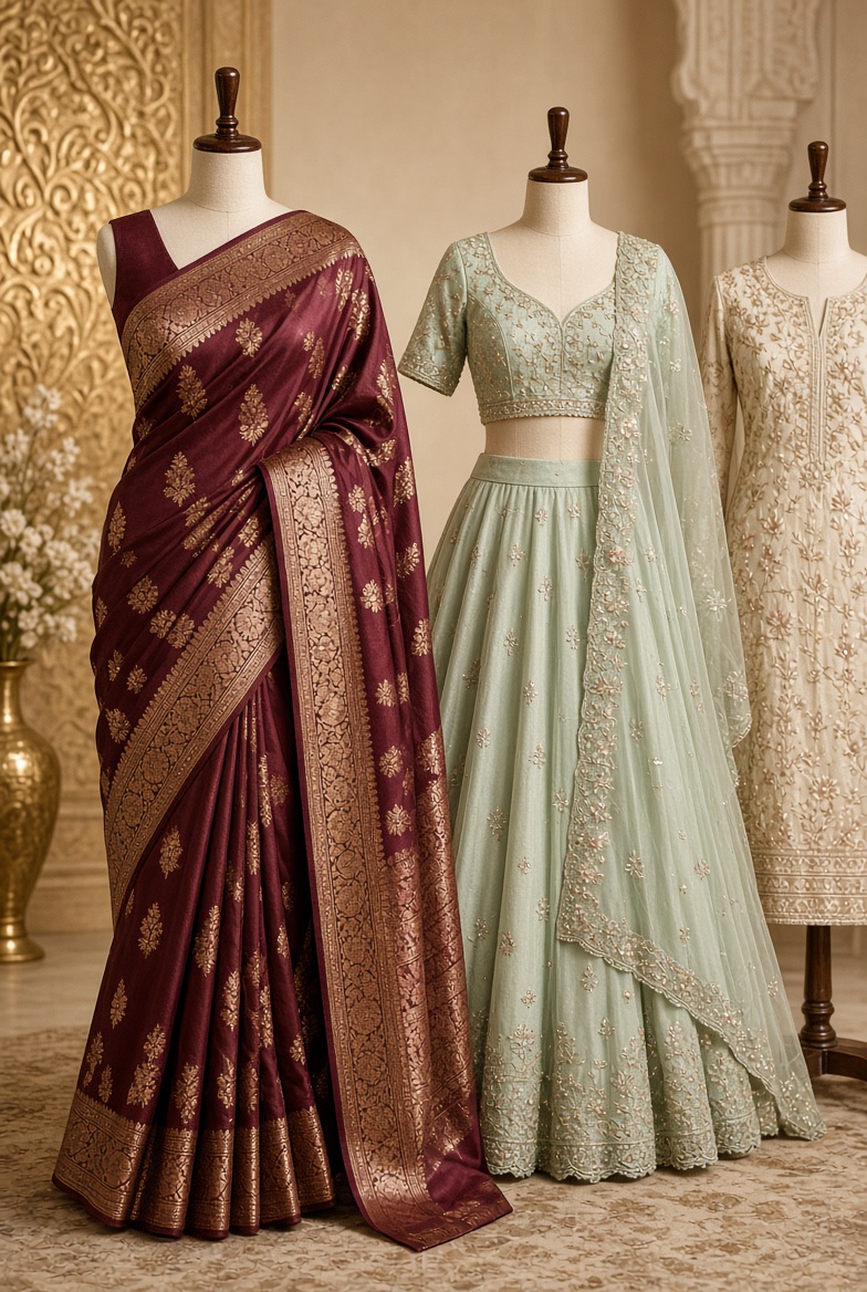 Zivog Women's Collection — silk sarees, lehengas and kurtis